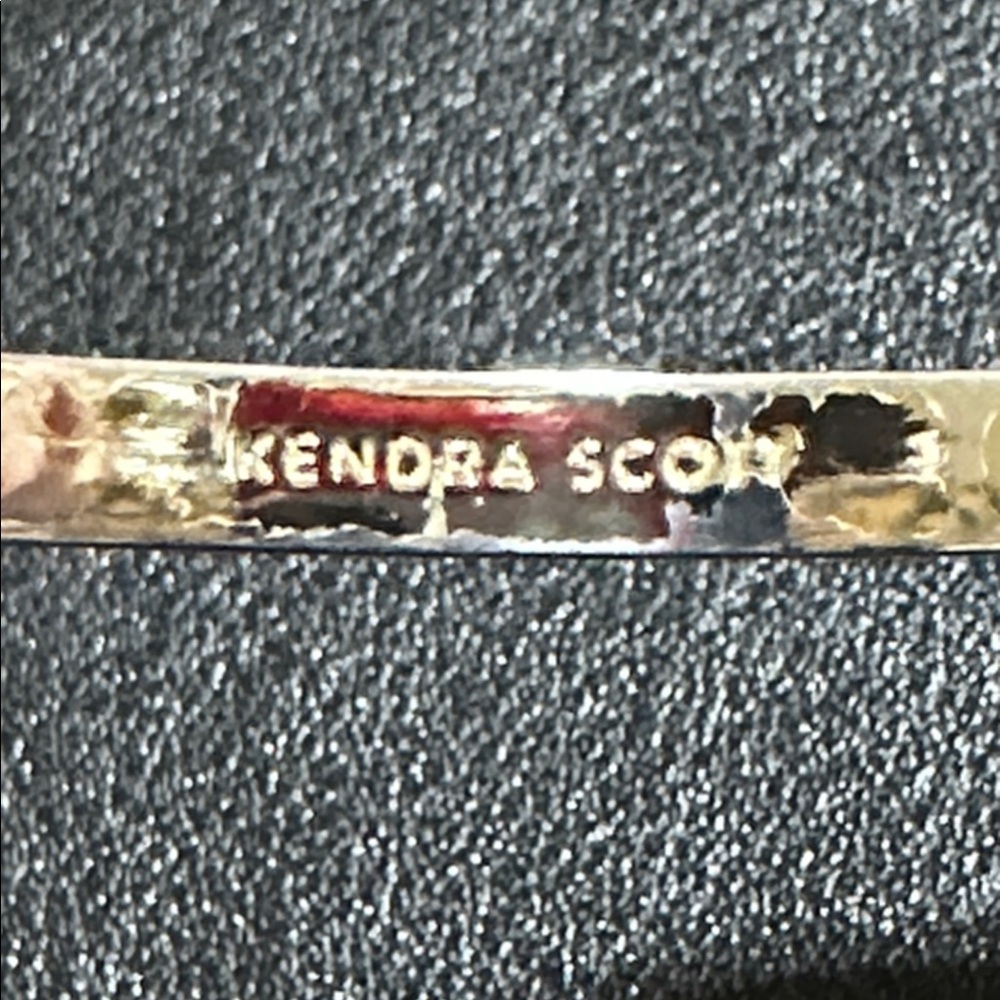 Kendra Scott Elton Silver Plate Mother Of Pearl Cuff Bracelet - Picture 2 of 9